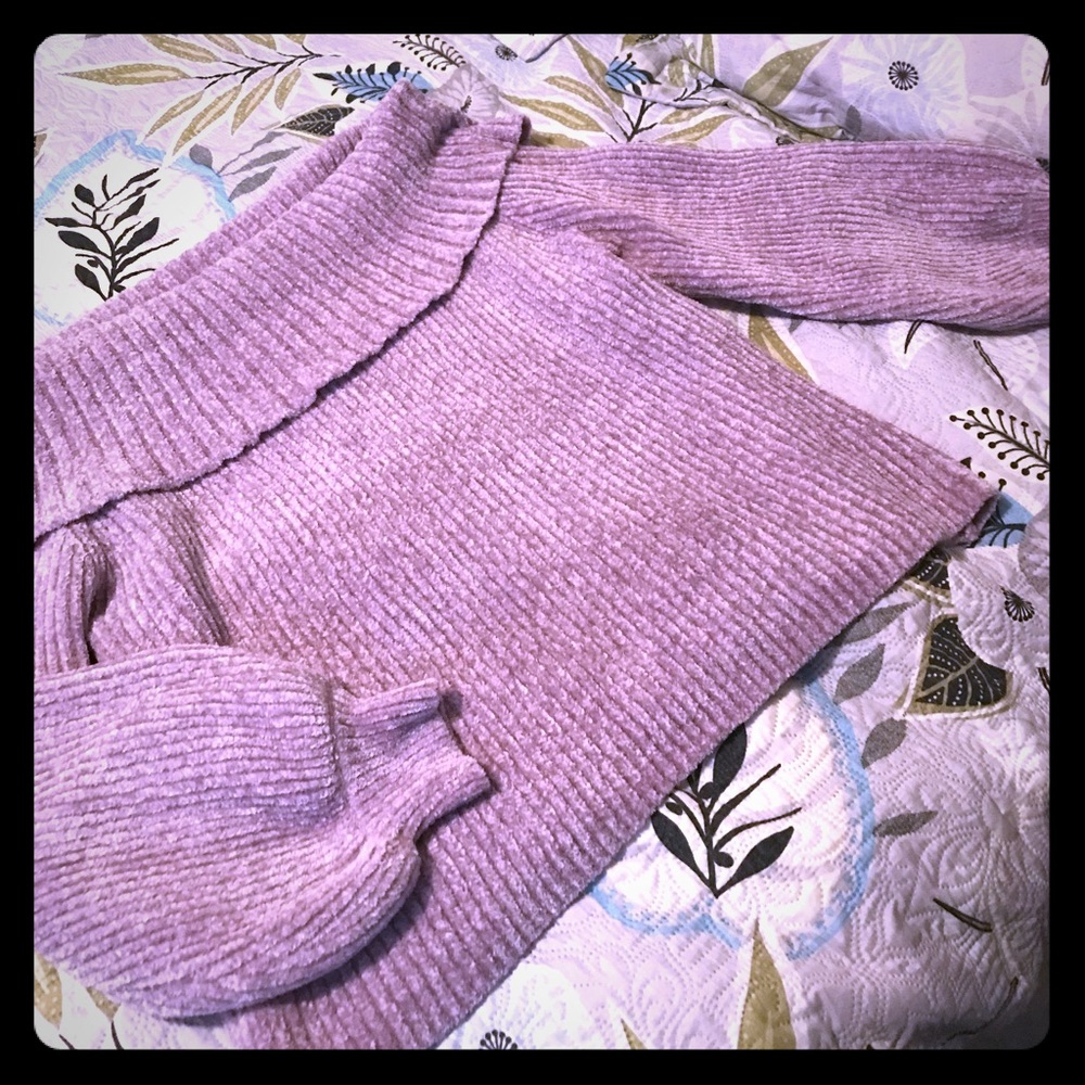 Off shoulder sweater